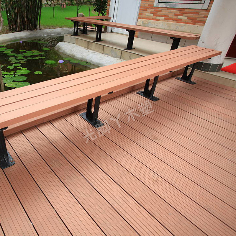 Wood plastic outdoor floor，Outdoor living space，Outdoor furniture floor，